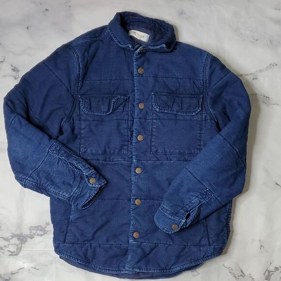 Madewell Other - Madewell Quilted Indigo Shirt Jacket
